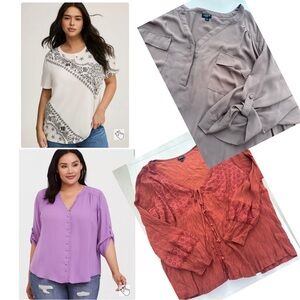 (4) TORRID size 5 shirt bundle
